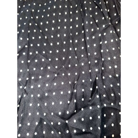 Women's Ruched Front Maxi Slip Dress Wild Fable Black Polka Dots Size XL. NWT. G - Picture 6 of 9